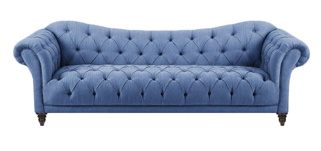 Designer Modern Sofa Couch Dreisitze Chesterfield Wohnzimmer Luxus Textil