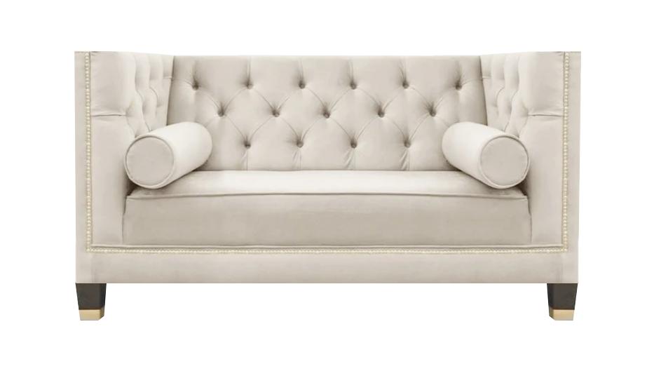 Designer Sofa Zweisitzer Couch Wohnzimmer Polster Möbel Luxus Chesterfield
