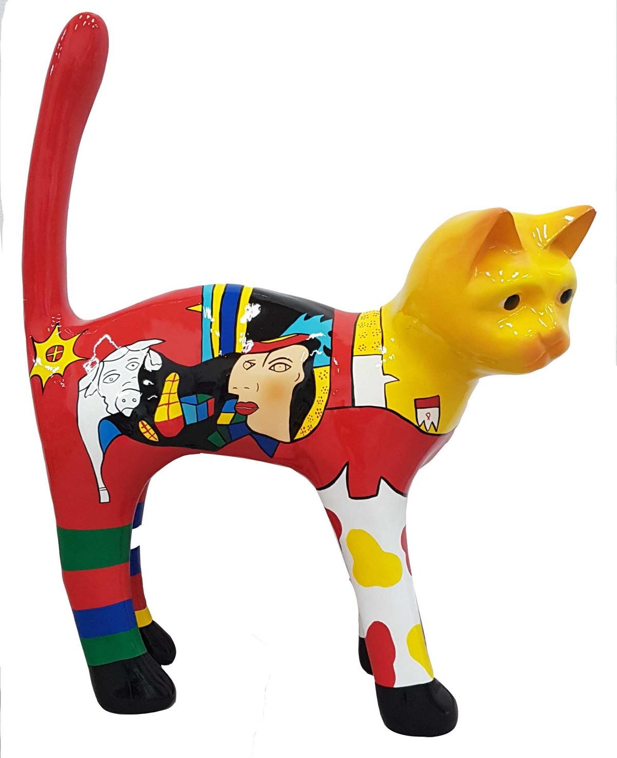 Abstrakte Deko Figur Statue Skulptur 110cm Design Statuen Skulpturen
