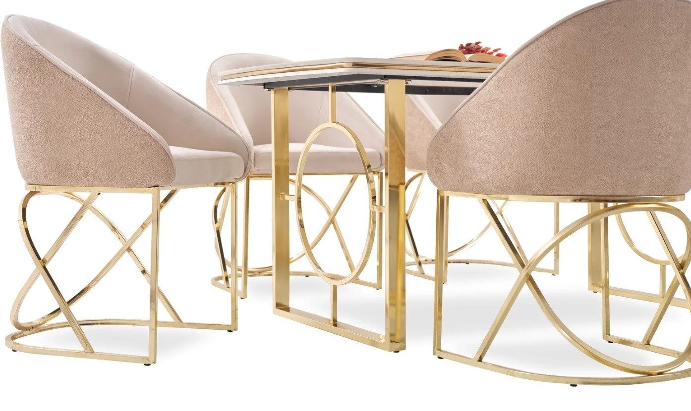 Essgruppe Modern Esstisch 6x Stühle Esszimmer Möbel Essgruppe SOFORT