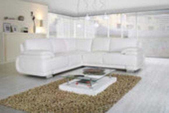 Ledersofa Ecksofa Designer Garnitur (BX)