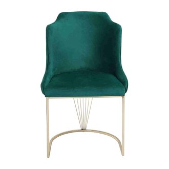 Designer Grüner Esszimmerstuhl Luxus Einsitzer Moderne Esszimmer