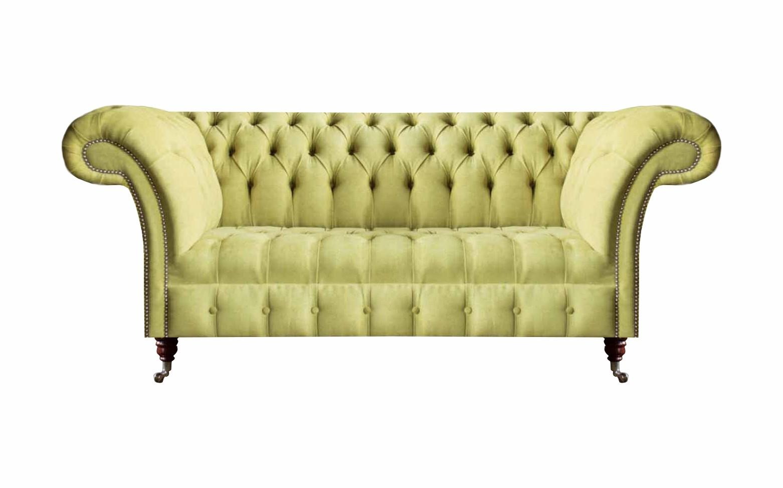 Wohnzimmer Luxus Polster Sofa Dreisitze Sitzmöbel Chesterfield Couch Neu Design