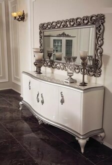 Französische Kommode Anrichte Kommoden Konsole Sideboard Holz Spiegel