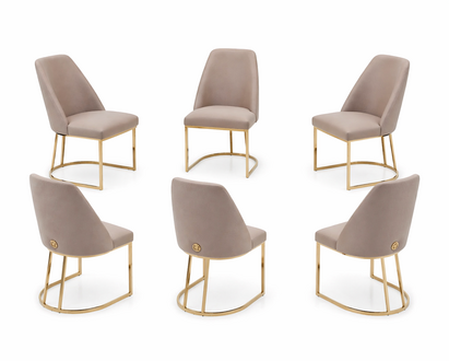 Ergonomische Stühle mit goldener Metallbasis Sofort