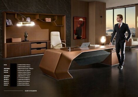 Designer Büro Arbeit Zimmer Set Regal Tisch Schrank Komplett Set Möbel