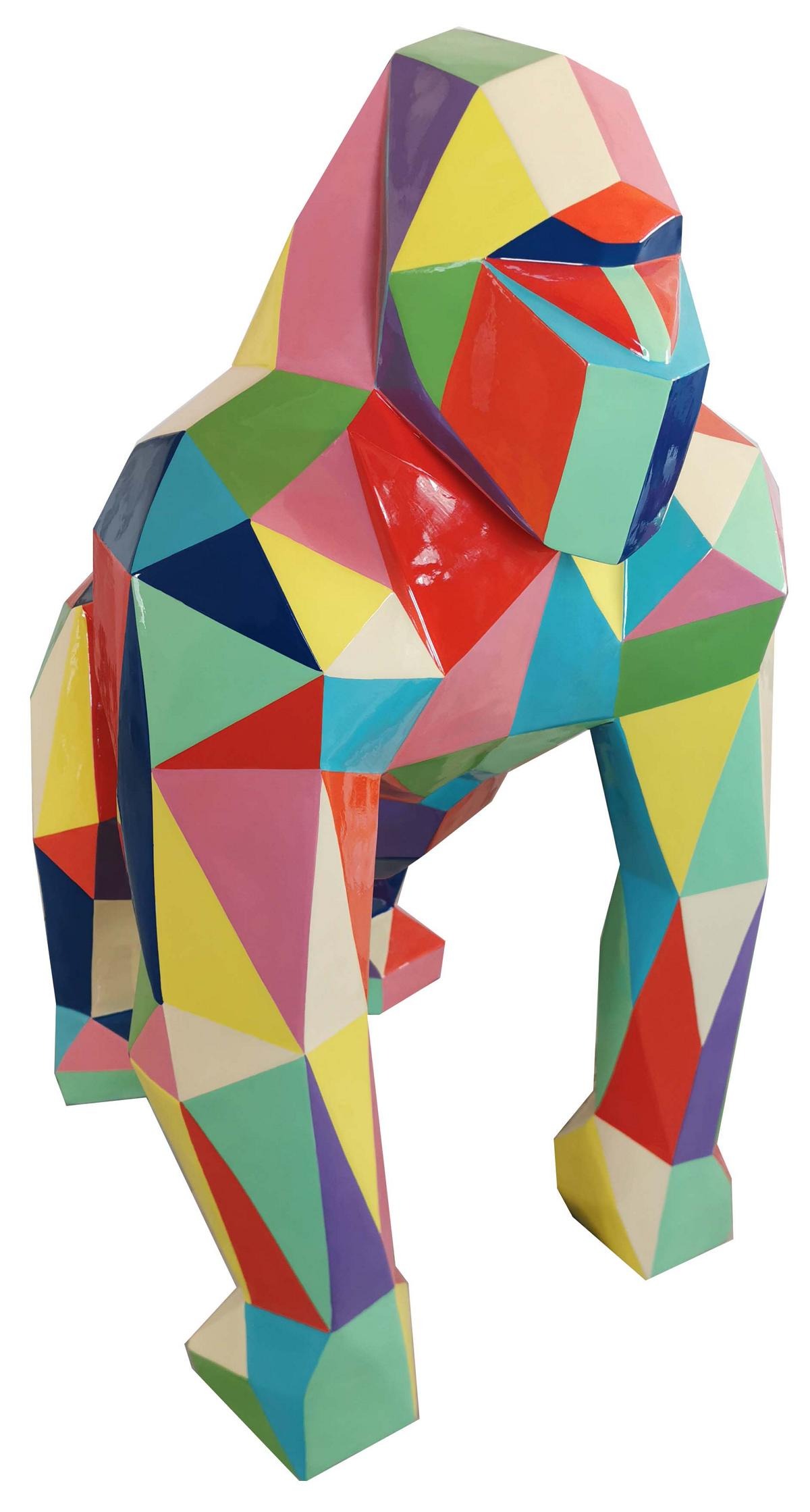 Gorilla Abstrakte Deko Figur Statue Skulptur 128cm Figuren Statuen