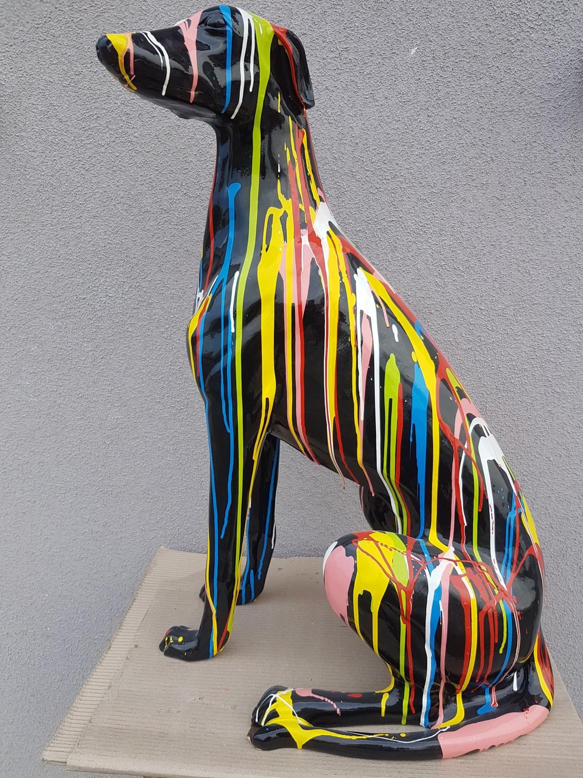 Abstrakte Deko Figur Statue Bunt Skulptur 80cm Figuren Statuen Skulpturen