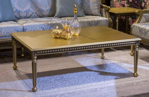 Couch Tisch Kaffee Tische Wohnzimmer Luxus Couchtisch Design Gold Neu