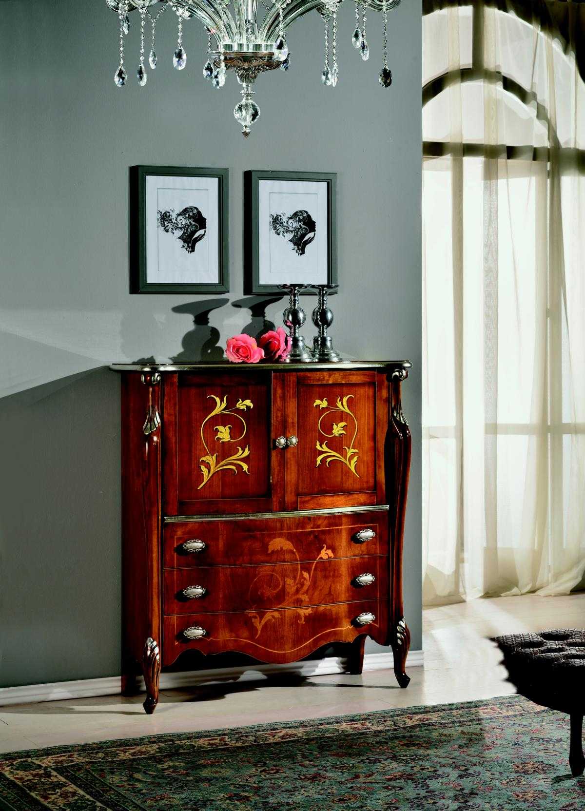 Möbel Holz Stil Barock Schicke Schrank Kommode Schränke Designer Italienische