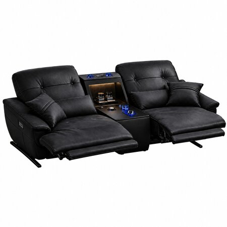 Relax Sofa Multimedia Couch Entertainment Ledersofa Heimkino Verstellbar