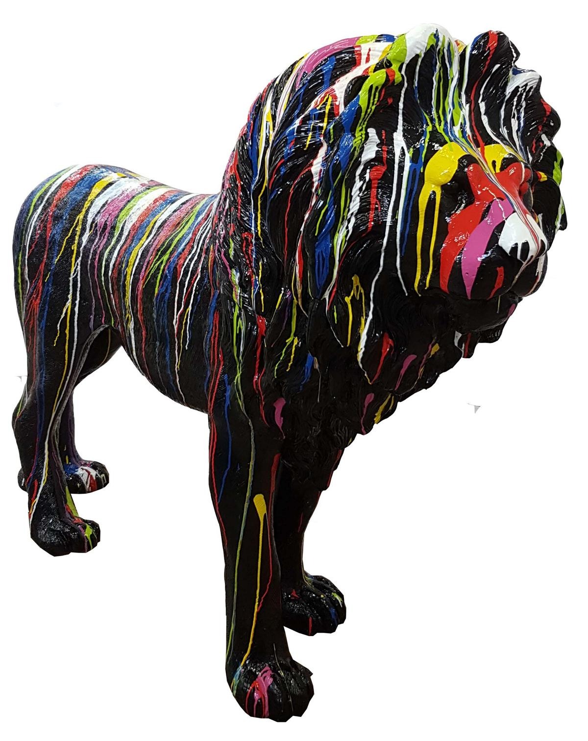 Löwe Figur Statue Design Skulptur Dekoration 140 cm Außen Abstrakt