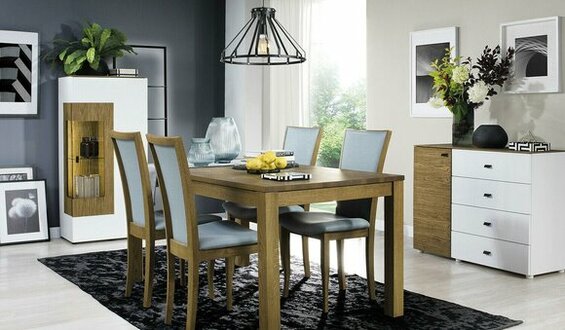 Set 4x Stühle Luxus Design Polster Massiv Holz Büro Office Esszimmer