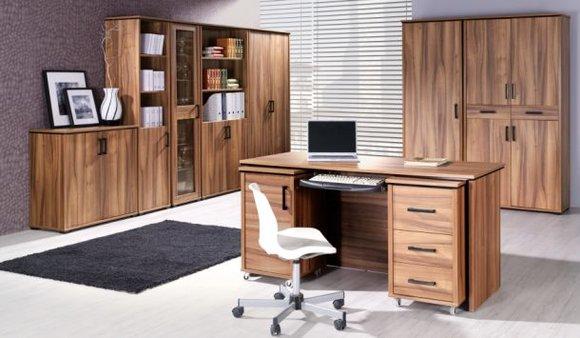 KOMPLETT SET BÜRO ARBEITSZIMMER CHEF ZIMMER TISCH MAXIMUS