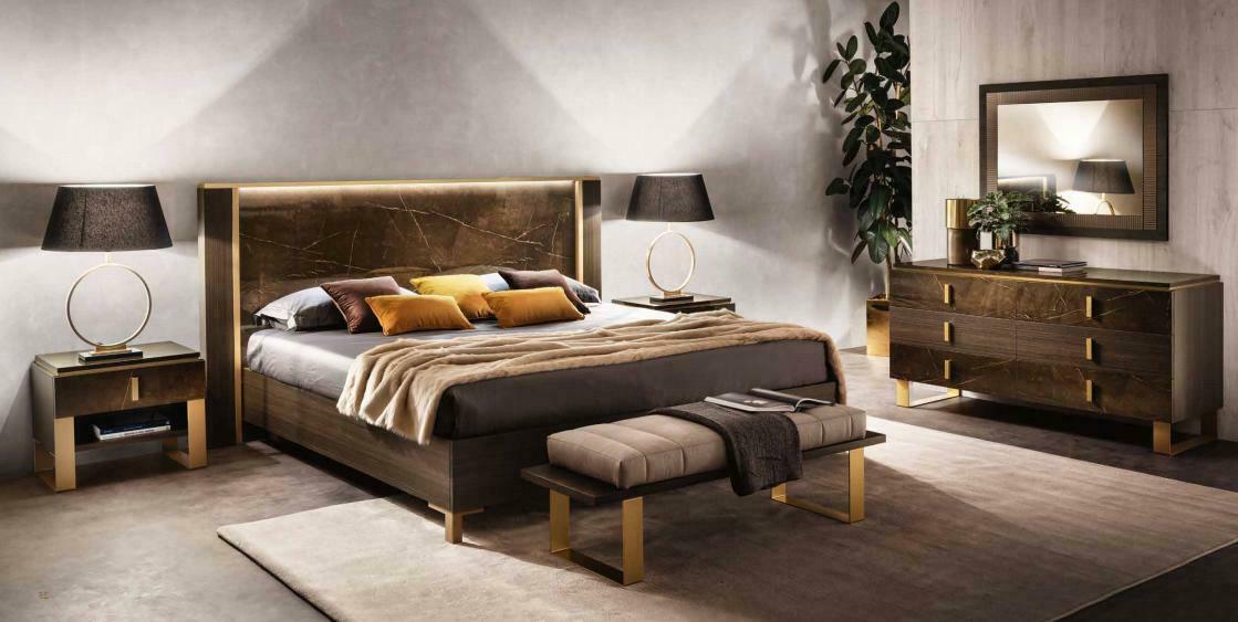 Bett Schlafzimmer Set Design Modern Luxus 2x Nachttisch Italienische 3tlg