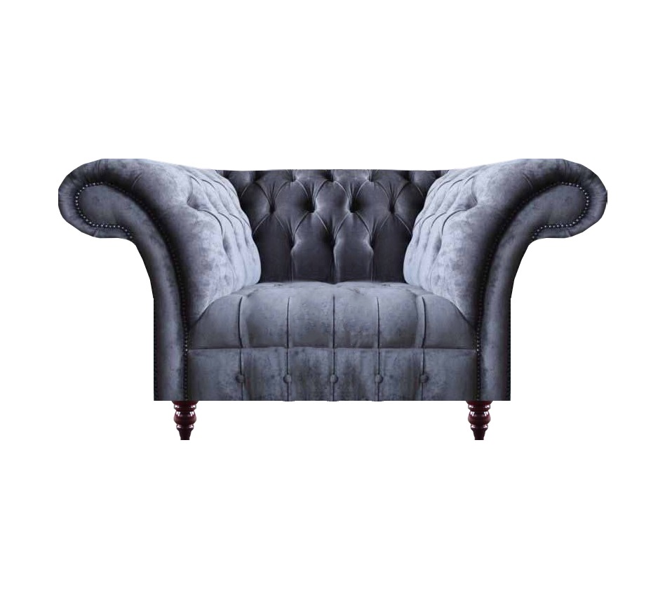 Moderne Graue Wohnzimmer Couch Designer Zweisitzer 2-Sitzer Textilsofas