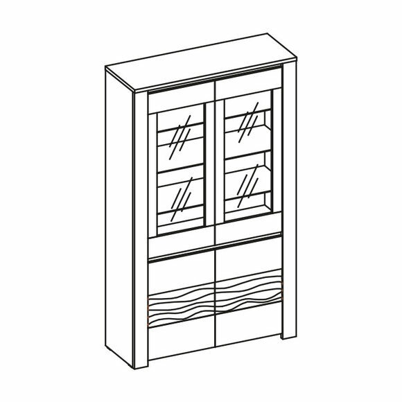 Klassische Vitrine Kommoden Vitrinen Vitrinenschrank Schrank Bücher