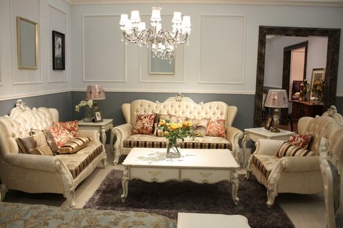Klassische Garnitur Chesterfield 4tlg. Set Sofagarnitur Couch Sofa Sofa Polster