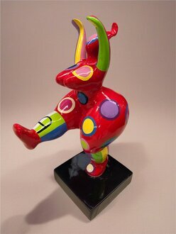 Abstrakte Designer Kunst Niedliche Figur Statue Bunt Bemante Skulpturen Sofort