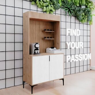 Esszimmer Anrichte Sideboard Braun Farbe Modern Design Kaffeeschrank Sofort