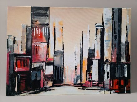 Modern Abstrakt Gemälde Ölbild Bild Leinwand 50 x 70 cm Sofort