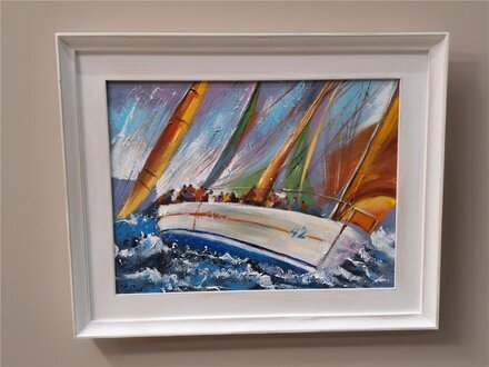 Abstraktes modernes Gemälde handgemaltes Ölbild auf Leinwand Sofort