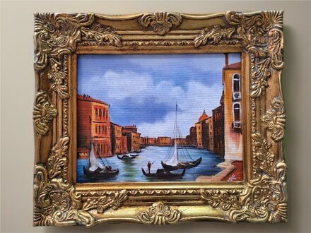 Abstraktes Originalkunstwerk – mit Ölfarben auf feinster Leinwand gemalt Sofort