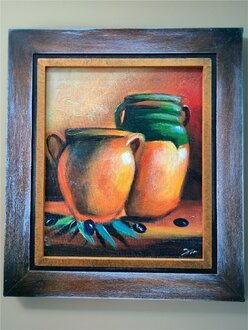 Handgemaltes abstraktes Ölgemälde – jedes Stück ist einzigartig Sofort