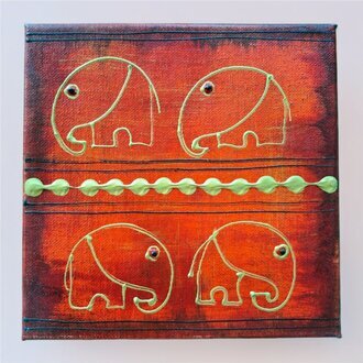 Ein faszinierendes Spiel aus Form und Farbe, in edler Ölmalerei kunstvoll zum Leben erweckt Sofort