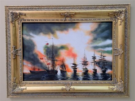 Handgemaltes abstraktes Ölgemälde auf hochwertiger Leinwand im modernen Stil Sofort