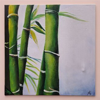 Minimalistische Ölmalerei mit klar hervorgehobenen und geometrisch strukturierten Linien Sofort