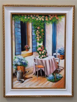 Handgemaltes modernes Ölkunstwerk auf robuster Canvas-Leinwand Sofort