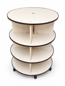 360° Drehbarer Rolltisch Rundregal Mehrzweck Organizer Sofort