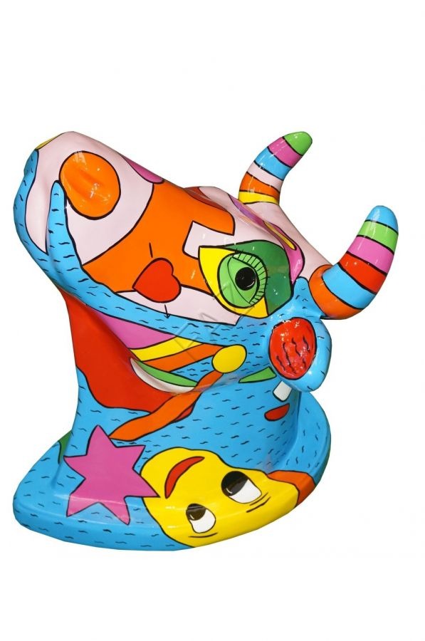 Design Kuh Figur Skulptur Statue Figuren Skulpturen Dekoration Abstrakt Deko