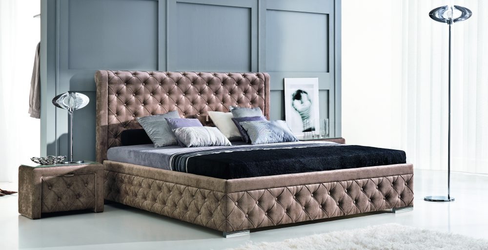 BETT DESIGNER POLSTERBETT EHEBETT DOPPELTBETT - ROMA