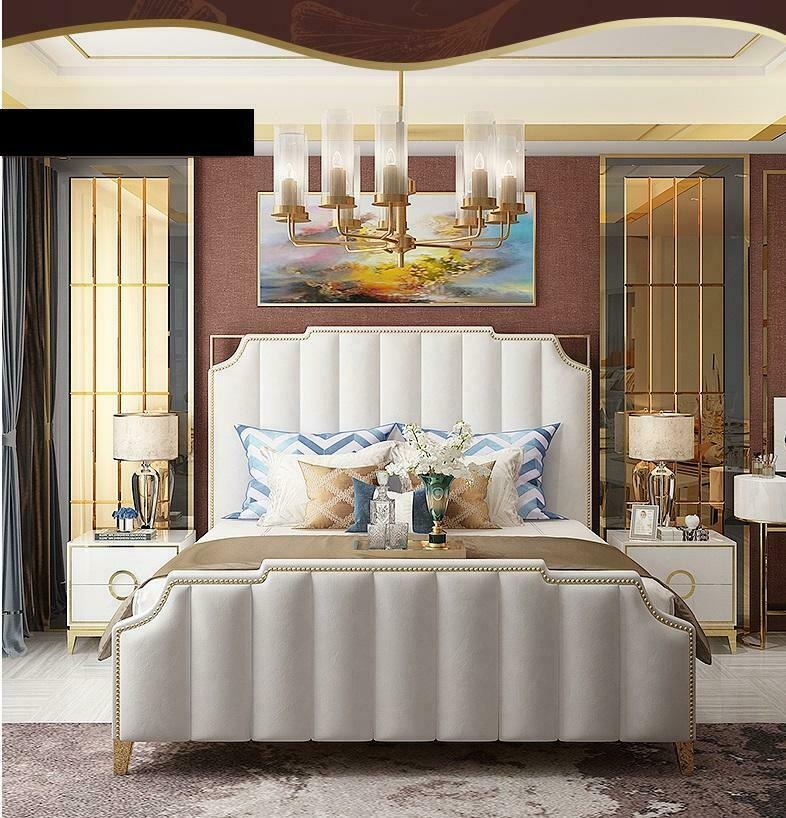 Italienisches schlafzimmer set komplett garnitur nachttische bett