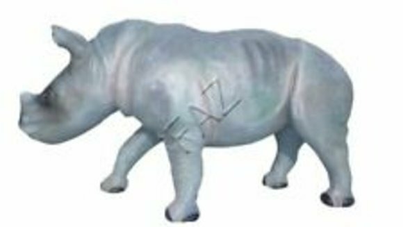 Design Nilpferd Afrika Statue Skulptur Figuren Skulpturen Garten