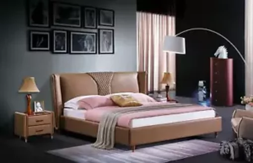Bett Textil 2x Nachttisch 3tlg. Schlafzimmer Set Möbel Modern Luxus Betten