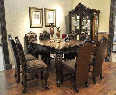 Esstisch Tisch Gruppe Esszimmer Tische Wohnzimmer Garnitur Holz Design