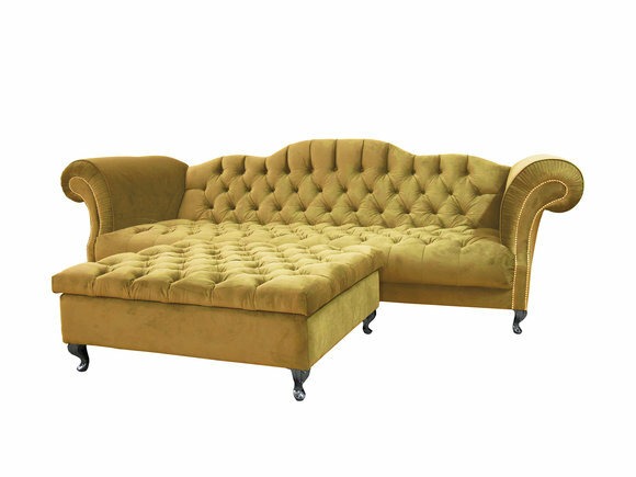 Chesterfield Sofa Polster Designer Beige Klassisch Sofas Garnitur Couch SLIII