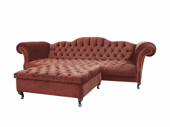 Chesterfield Sofa Polster Designer Klassisch Beige Sofas Garnitur Couch SLIII