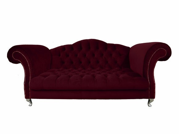 Chesterfield Sofa Polster Designer Couchen Sofas Klassisch Burgund SLIII