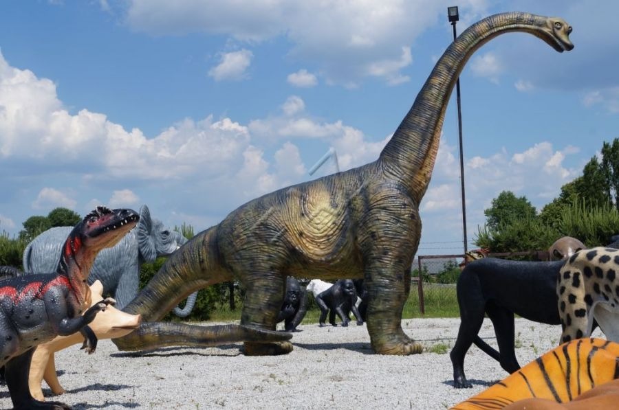 Laden Dinosaurier Figur Statue Skulptur Figuren Dekorative Massiv Skulpturen
