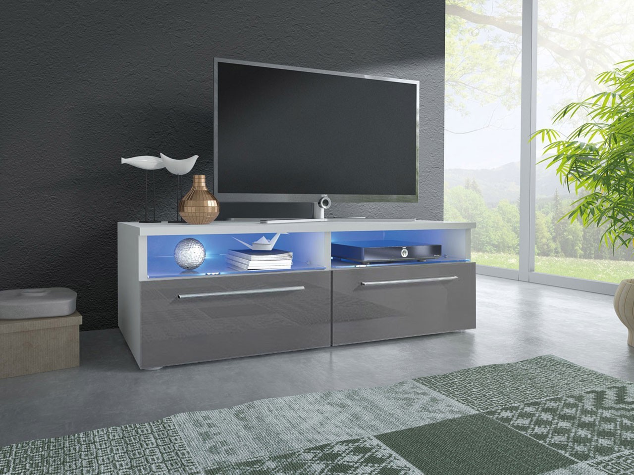 Designer Kommode Anrichte Side Lowboard Schrank Wohnzimmer rtv Stand tv Sofort