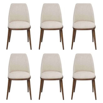 Modern Esszimmer Weiß 6x Stühle Holz Möbel Stühle Luxus Design Einrichtung