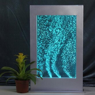 Wandpaneel LED Wasserwand Wasser Blasen Wand Waterwall 40x70cm Sofort