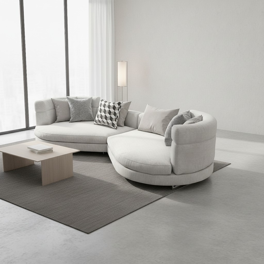 Luxus Rundsofa XXL für 4 Personen im italienischen