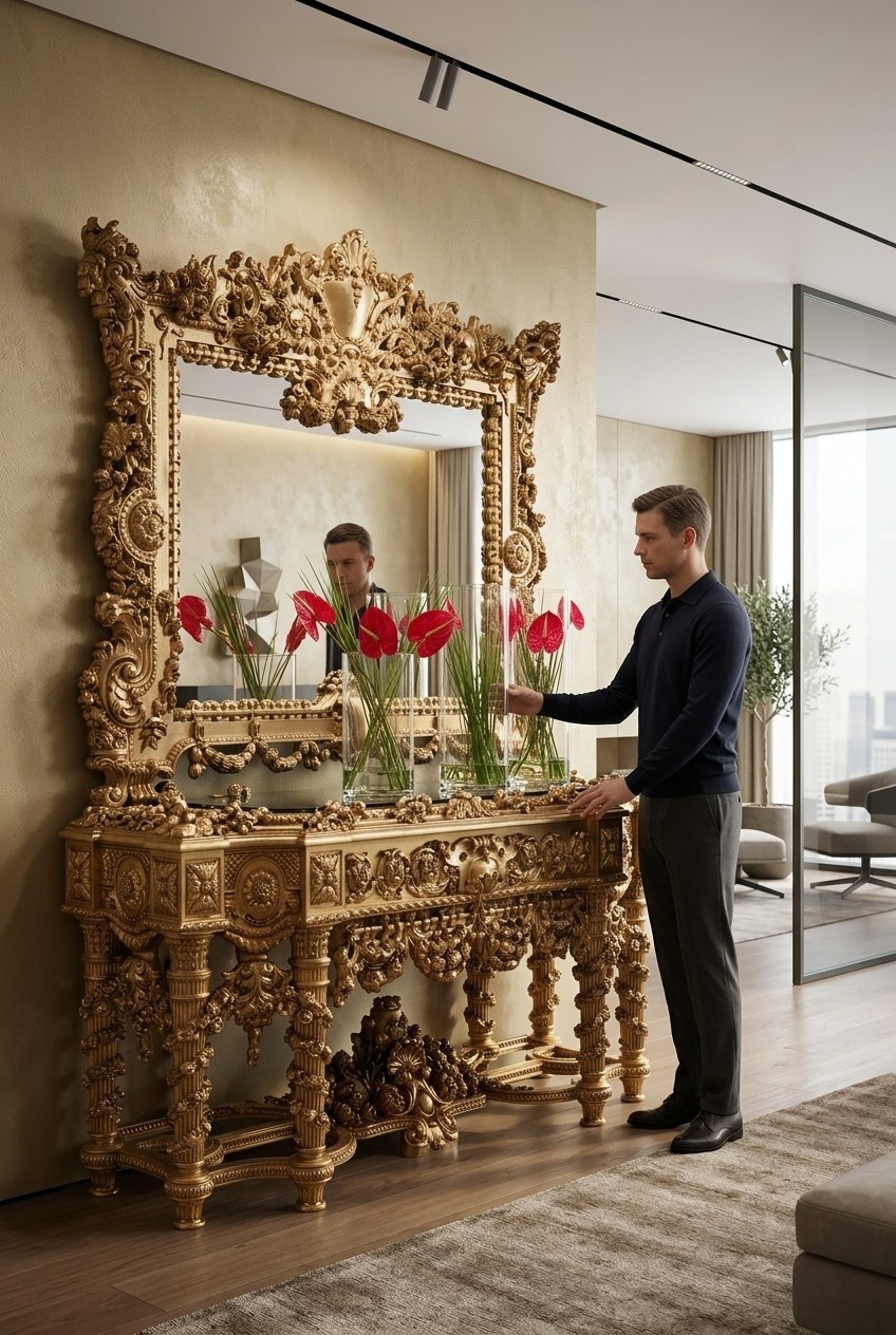 Konsolen Sideboard Tisch Kommode Echtholz