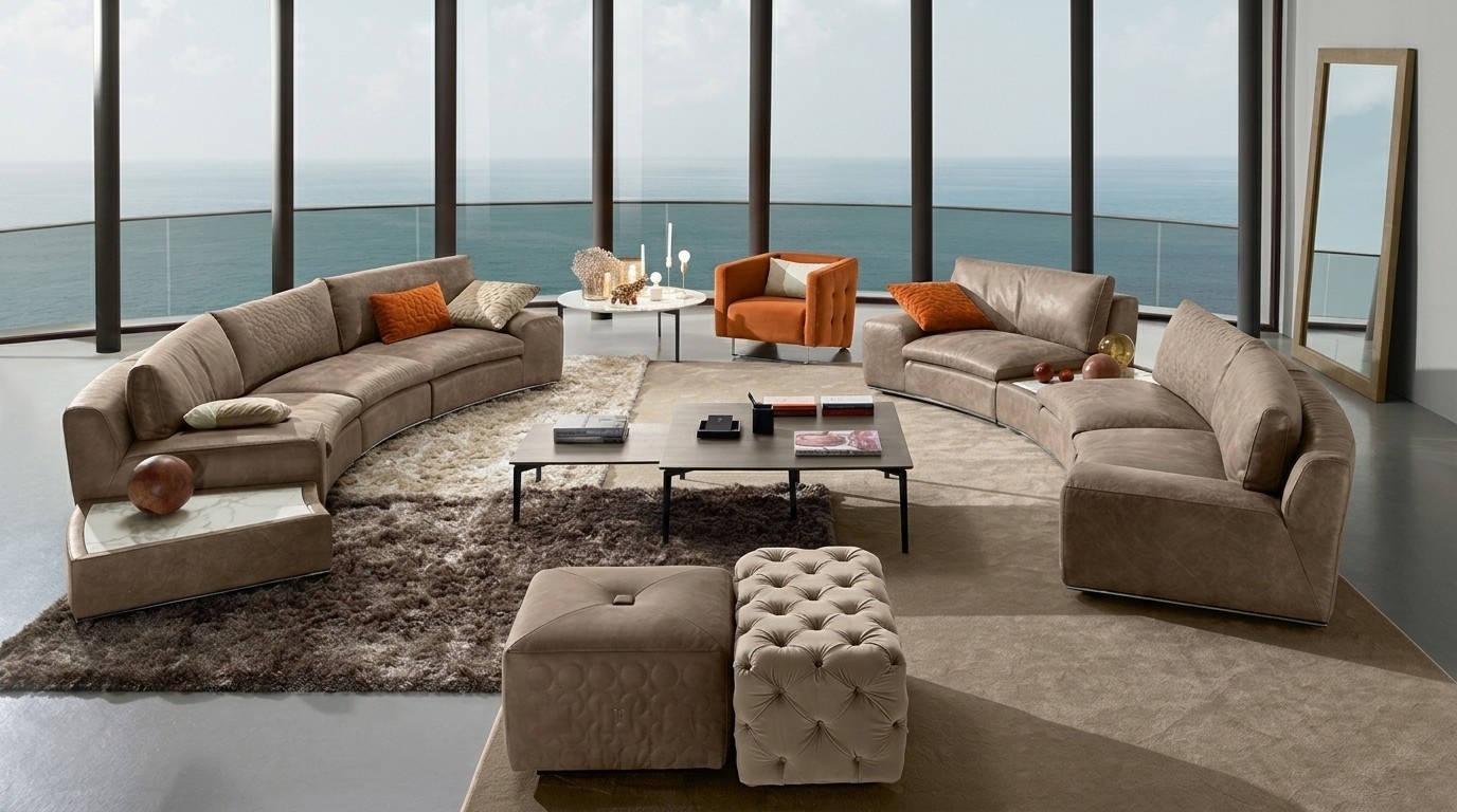 Exklusives Wohngefühl: Design-Wohnlandschaft