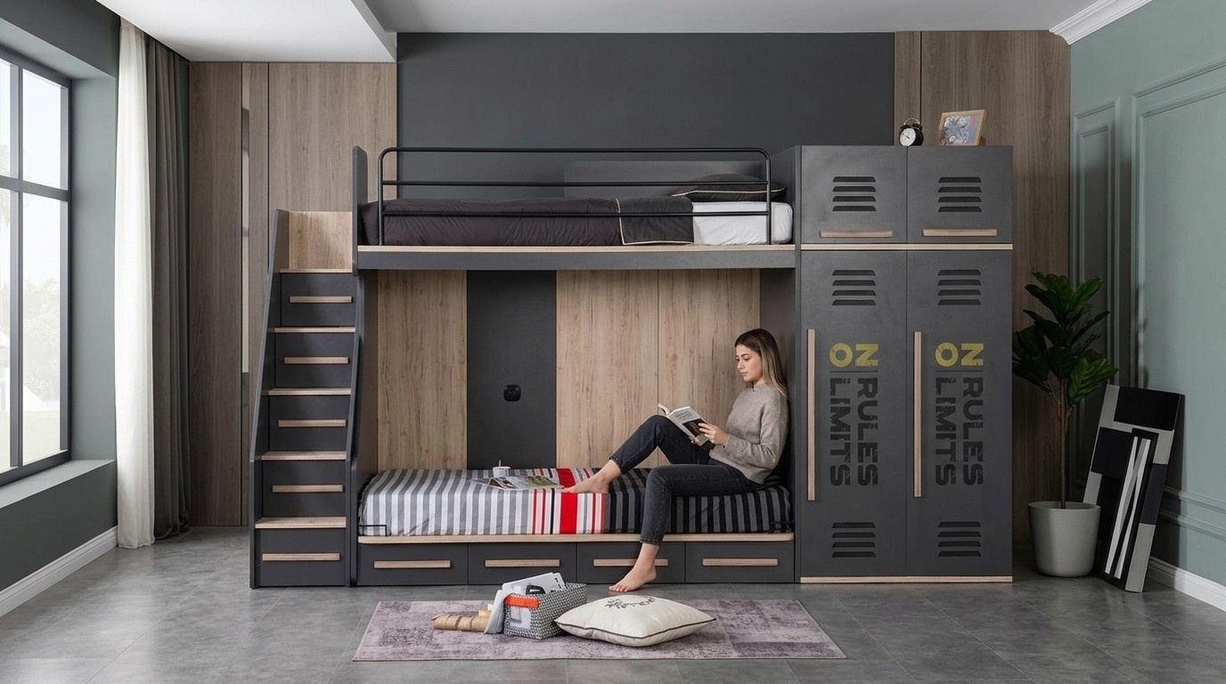 Kinderzimmer Bett Etagen Luxus Jugendbett Betten
